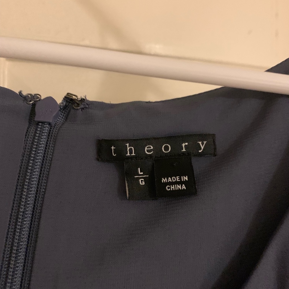 Theory grey sleeveless shell blouse